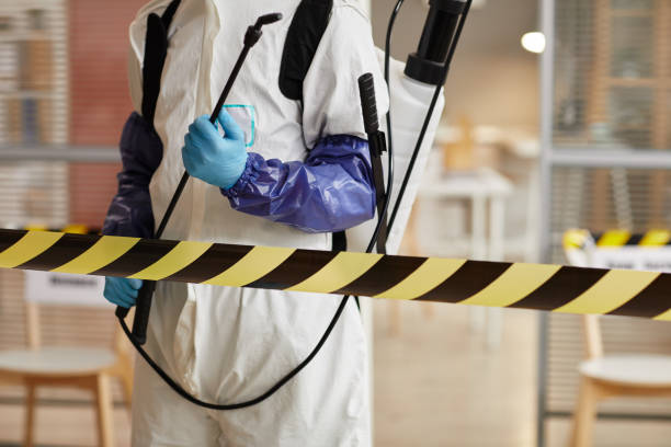 Professional Biohazard Cleanup technician working in Clark, NJ